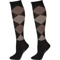 Produktbild von Harry's Horse Reitsocken Argyle Unisex Schwarz Größe 35/38