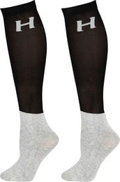Produktbild von Harry's Horse Reitsocken aus Baumwolle Unisex 3er Pack Schwarz Grau Größe L