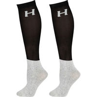 Produktbild von Harry's Horse Reitsocken Unisex aus Baumwolle 3er Pack Schwarz und Grau Größe S