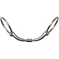 Produktbild von Harry's Horse Roll-R Wassertrense Anatomisch doppelt gebrochenes 2-Ring-Pferdegebiss aus Edelstahl 14mm