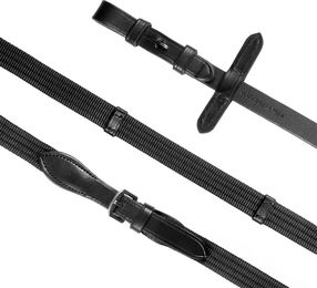 Produktbild von Harry's Horse S&T Soft Trense aus Leder in Schwarz mit Gold und Weiß