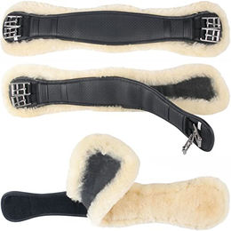 Harry's Horse Sattelgurt aus Neopren in Beige und Weiß Größe M - 65 cm – Bild 1 von 4