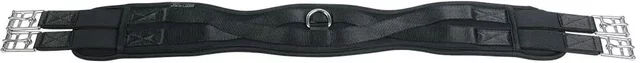 Harry's Horse Sattelgurt mit Memoryfoam und D-Ring aus Neopren Schwarz 100 cm - 100 cm – Bild 1 von 2