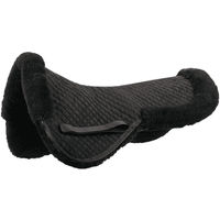 Produktbild von Harry's Horse Sattelunterlage Merino Cob Schwarz mit Wolle
