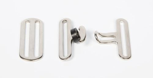 Produktbild von Harry's Horse Schnallen-Set für Kreuzgurte aus Stoff in Silber