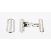 Produktbild von Harry's Horse Schnallen-Set für Kreuzgurte aus Stoff in Silber