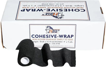Produktbild von Harry's Horse Selbstklebende Gamaschen aus Polyester Schwarz 18 Stück Box