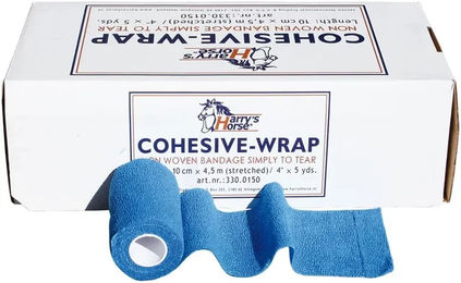 Produktbild von Harry's Horse Selbstklebende Gamaschen für Pferde Blau 18 Stück Box