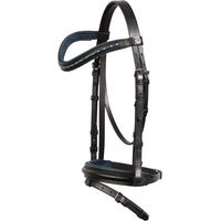 Produktbild von Harry's Horse Shetty Reittrense aus Leder in Schwarz und Bunt für Pferde
