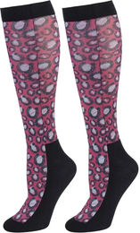 Produktbild von Harry's Horse Socken Equi Print aus Baumwolle Unisex Größe 35 bis 42 Rosa Bunt