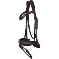 Produktbild von Harry's Horse Soft Bombastic Gebisslose Trense aus Leder für Vollblut Pferde in Schwarz