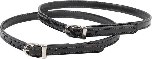 Harry's Horse Sporenriemen aus Lackleder für Pferde in Schwarz – Bild 1 von 2
