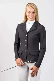 Harry's Horse St.Tropez TT Turnier-Softshelljacke Damen Schwarz 2XS wasserabweisend – Bild 1 von 8