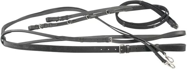 Produktbild von Harry's Horse Thiedeman Zügel Cob aus Leder in Schwarz Größe M