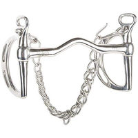 Produktbild von Harry's Horse Thiedemannkandare mit Zungenbügel aus Edelstahl in Silber 13mm Größe 12.5