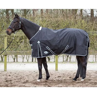 Produktbild von Harry's Horse Thor Outdoor-Pferdedecke mit Fleece-Futter Schwarz 135cm - 135 cm