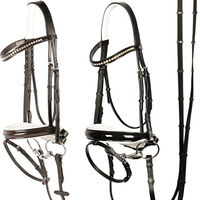 Produktbild von Harry's Horse Trense Chique aus Kunstleder in Schwarz für Vollblut/VB