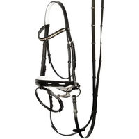 Produktbild von Harry's Horse Trense Chique aus Leder in Schwarz für Warmblut