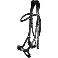 Produktbild von Harry's Horse Trense Release aus Leder in Schwarz für Vollblut Pferde