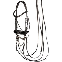 Produktbild von Harry's Horse Trense S&T Grand Prix aus Leder für Warmblut in Schwarz