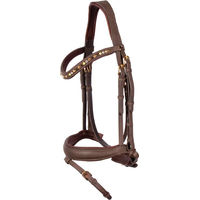 Produktbild von Harry's Horse Trense Soft Bombastic Crystals aus Leder in Braun für Vollblut