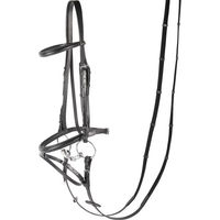 Produktbild von Harry's Horse Trensenzaum aus Leder in Schwarz mit Bronze für Ponys