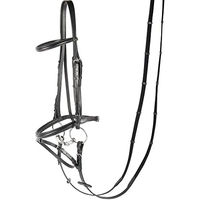 Produktbild von Harry's Horse Trensenzaum für Shetty aus Leder in Schwarz mit Bronze