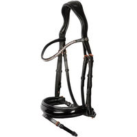 Produktbild von Harry's Horse Trensenzaum Lacque II Rosegold Schwarz aus Kunstleder für Ponys