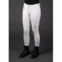Produktbild von Harry's Horse Turnierpolo Damen mit langen Ärmeln aus Satin in Grün