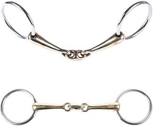 Produktbild von Harry's Horse Unterlegtrense O-Link aus Messing in Gold 16mm