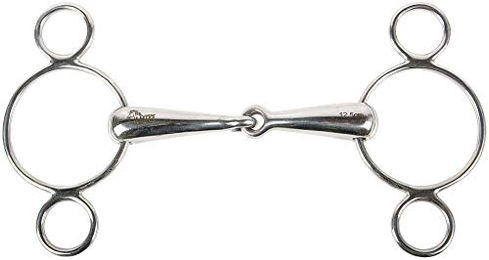 Produktbild von Harry's Horse Vierfachringtrense aus Edelstahl in Silber Größe L