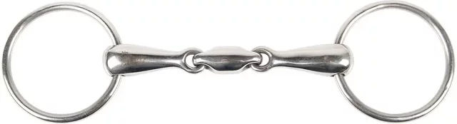 Produktbild von Harry's Horse Wassertrense doppelt gebrochen aus Edelstahl 20 mm Silber