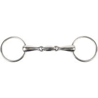 Produktbild von Harry's Horse Wassertrense doppelt gebrochen aus Edelstahl 20 mm Silber Größe M