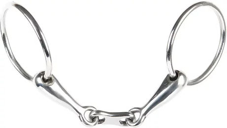 Produktbild von Harry's Horse Wassertrense doppelt gebrochen mit Flat Link aus Edelstahl 16 mm