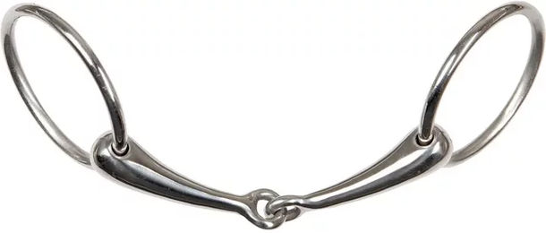 Produktbild von Harry's Horse Wassertrense Hollow Einfach gebrochen aus Edelstahl in Silber
