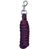Produktbild von Harry's Horse Weiche Longe für Standardhalfter mit Karabinerhaken in Bordeaux-Navy - 1,8 m