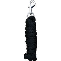 Produktbild von Harry's Horse Weiche Longe für Standardhalfter mit Karabinerhaken in Schwarz und Silber - 230 g