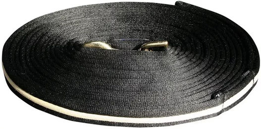 Harry's Horse Weiche Nylon-Leine für Pferde in Schwarz - 8 m – Bild 1 von 1