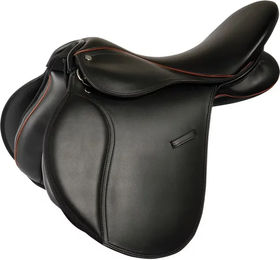 Harry's Horse Zadel Switch Synthetischer Sattel für Pferde aus Kunstleder 15 Zoll Schwarz Wide – Bild 1 von 1