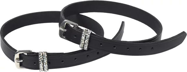 Harrys Horse Sporenriemen Rock Crystal aus Leder in Silber – Bild 1 von 2