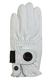 Hauke Schmidt Reithandschuhe A touch of class für Kinder aus Kunstleder Weiß Größe 5 – Bild 1 von 2