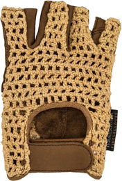 Produktbild von Haukeschmidt For The Moment Reithandschuhe aus Leder für Sommer und Unisex in Braun oder Beige XXL
