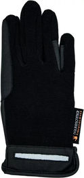 Produktbild von Haukeschmidt Livius Reithandschuhe für Kinder aus Nylon Schwarz Taille 6