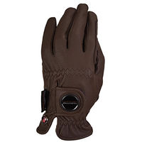 Produktbild von Haukeschmidt Reithandschuhe A Touch Of Class aus Kunstleder Braun Größe 9,5 Unisex