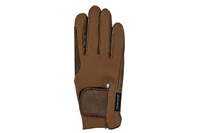 Haukeschmidt Reithandschuhe aus Riesenbeck Leder Mokka Braun Größe 10 Unisex – Bild 1 von 2