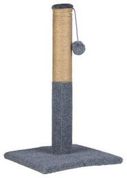 Haushalt International Katzenkratzbaum Kratzsäule mit Spielball und Juteseil beige grau 53 cm – Bild 1 von 1