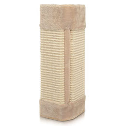Haushalt International Katzenkratzbrett aus Natursisal und Plüsch in Beige 50 x 23 cm – Bild 1 von 5