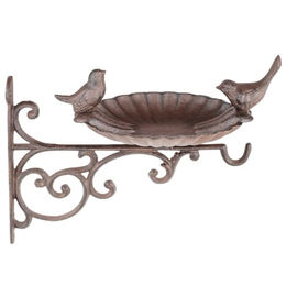 Haushalt International Vogelhaus aus Metall in Schwarz zur Wandmontage – Bild 1 von 3