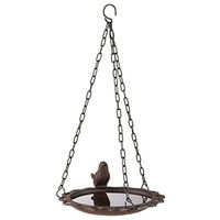 Produktbild von Haushalt International Vogeltränke aus Metall mit Aufhängung in Grün und Braun