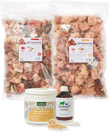 Haustierkost BARF Einsteigerpaket für mittelgroße Hunde mit Rind und Huhn getreidefrei monoprotein 15 x 800 g - 17 x 800 g – Bild 1 von 3